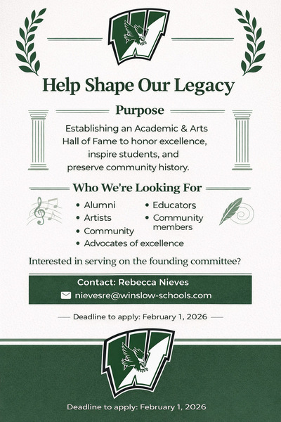Opportunity To Help Shape Our Legacy